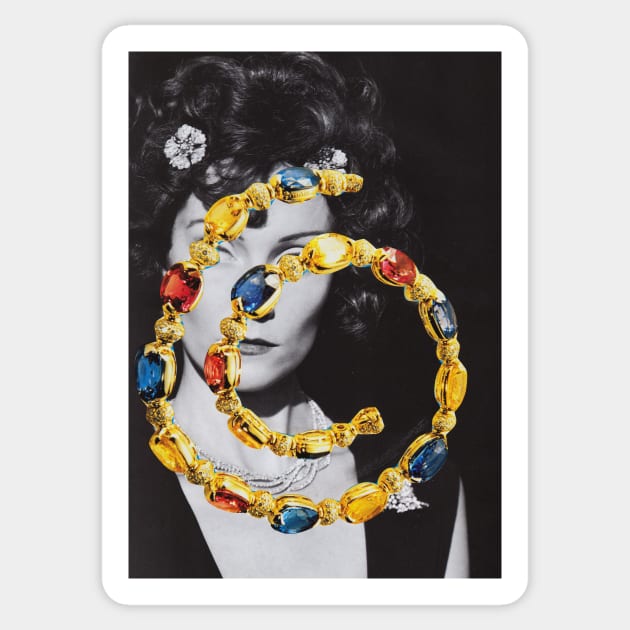 Lady with Gold Sticker by Luca Mainini